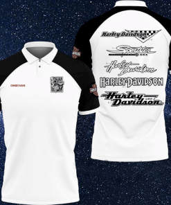Harley Davidson Custom Name Polo Design 3D Full Printed Sizes S - 5XL NABB125