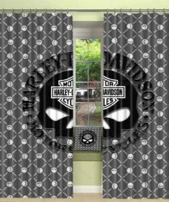 Harley Davidson Curtain Design 3D Full Printed NABB354