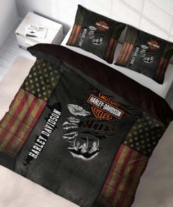 Harley Davidson Bedding Set Cover Design 3D - NABB164