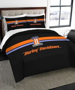 Harley Davidson Bedding Set Cover Design 3D - NABB145