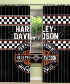 Harley Davidson Curtain Design 3D Full Printed NABB357