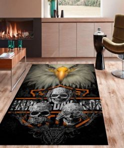 Harley Davidson Motorcycle Rug Home Floor Decor NALA46