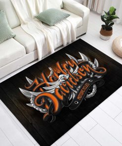 Harley Davidson Motorcycle Rug Home Floor Decor NAMA355