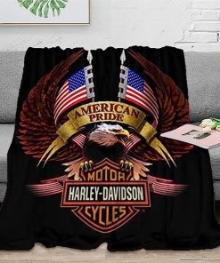 Harley Davidson Motorcycle Blanket NAMA520