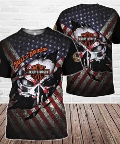 Harley Davidson T-Shirt Design 3D Full Printed Sizes S - 5XL - NAMA107