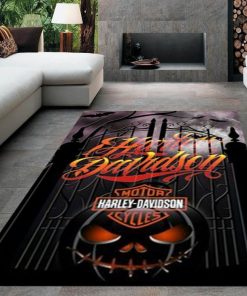 Harley Davidson Motorcycle Rug Home Floor Decor NALA29