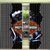 Harley Davidson Curtain Design 3D Full Printed NABB380