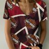 Harley Davidson Motorcycle Women V-neck T-shirt NABD98