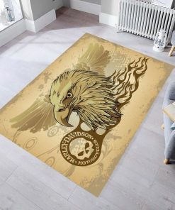 Harley Davidson Motorcycle Rug Home Floor Decor NABD201