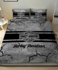 Harley Davidson Bedding Set Cover Design 3D - NABD500