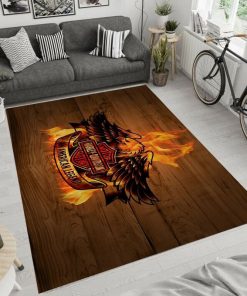 Harley Davidson Motorcycle Rug Home Floor Decor NABB58