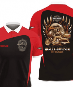 Harley Davidson Custom Name Polo Design 3D Full Printed Sizes S - 5XL NABB119