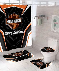 Harley Davidson Motorcycle Bathroom Decor Set NABB25