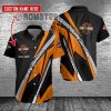Harley Davidson Custom Name Button Shirt Design 3D Full Printed Sizes S - 5XL NABC147