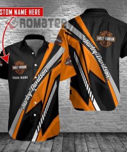 Harley Davidson Custom Name Button Shirt Design 3D Full Printed Sizes S - 5XL NABC147