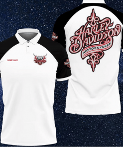 Harley Davidson Custom Name Polo Design 3D Full Printed Sizes S - 5XL NABB132