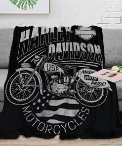 Harley Davidson Motorcycle Blanket NAMA507
