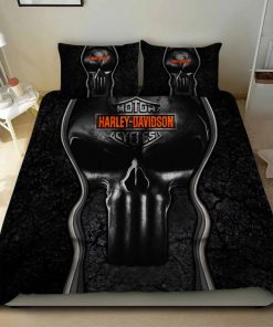 Harley Davidson Bedding Set Cover Design 3D - NABD505