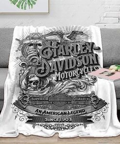 Harley Davidson Motorcycle Blanket NAMA554