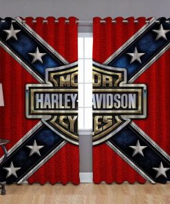 Harley Davidson Curtain Design 3D Full Printed NABB388