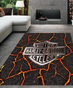 Harley Davidson Motorcycle Rug Home Floor Decor NALA47