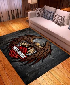 Harley Davidson Motorcycle Rug Home Floor Decor NAMA346