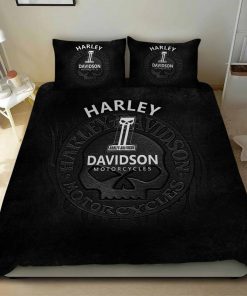 Harley Davidson Bedding Set Cover Design 3D - NABB152