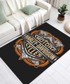Harley Davidson Motorcycle Rug Home Floor Decor NABD193