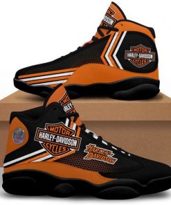 Harley Davidson Motorcycle Black Air Jordan 13 - NML256