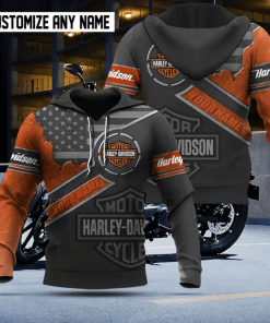 Harley Davidson Custom Name Hoodie Design 3D Full Printed Sizes S - 5XL - NAOA300