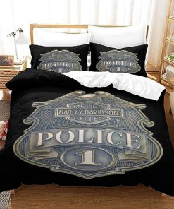 Harley Davidson Bedding Set Cover Design 3D - NABD515