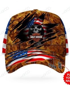 Harley Davidson Motorcycle Custom Name Classic Cap NAOA86