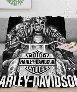 Harley Davidson Motorcycle Blanket NABC185