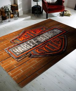 Harley Davidson Motorcycle Rug Home Floor Decor NABD188