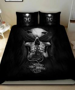 Harley Davidson Bedding Set Cover Design 3D - NABD501