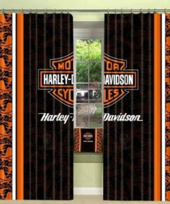 Harley Davidson Curtain Design 3D Full Printed NABB352