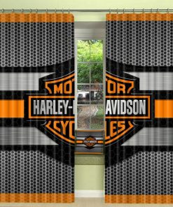 Harley Davidson Curtain Design 3D Full Printed NABB376