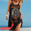 Harley Davidson Custom Name Beach Dress Design 3D Full Printed Size S - 5XL - NABB325