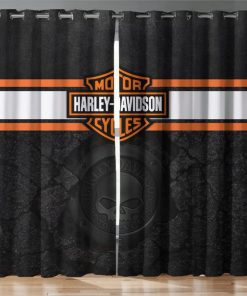 Harley Davidson Curtain Design 3D Full Printed NABB382