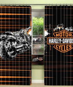 Harley Davidson Curtain Design 3D Full Printed NABB356