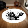 Harley Davidson Motorcycle Round Rug NABB90