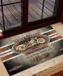 Harley Davidson Motorcycle Vintage Doormat NAMA239