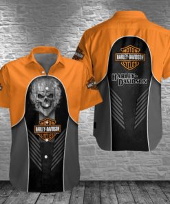 Harley Davidson Button Shirt Design 3D Full Printed Sizes S - 5XL NABC72