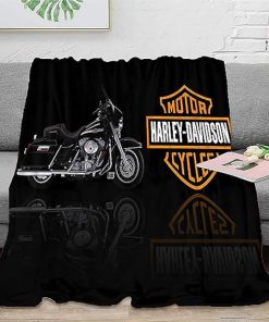 Harley Davidson Motorcycle Blanket NABC183