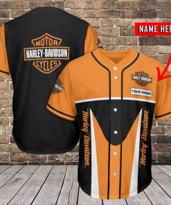 Harley Davidson Custom Name Baseball Shirt Design 3D Full Printed High Quality - NAOA120