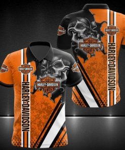 Harley Davidson Polo Design 3D Full Printed Sizes S - 5XL NAOA110