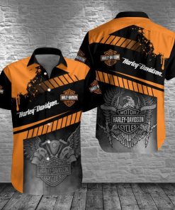 Harley Davidson Button Shirt Design 3D Full Printed Sizes S - 5XL NAOA238