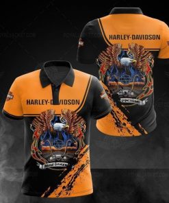 Harley Davidson Polo Design 3D Full Printed Sizes S - 5XL NAOA112