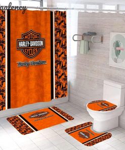 Harley Davidson Motorcycle Bathroom Decor Set NAOA124