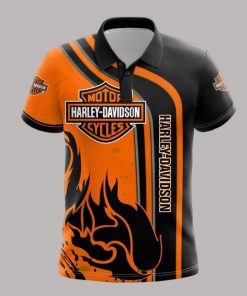 Harley Davidson Polo Design 3D Full Printed Sizes S - 5XL NAOA111